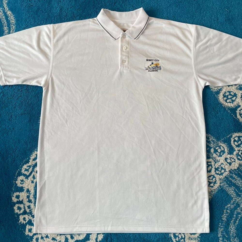 mens golf polo shirt "windy city"